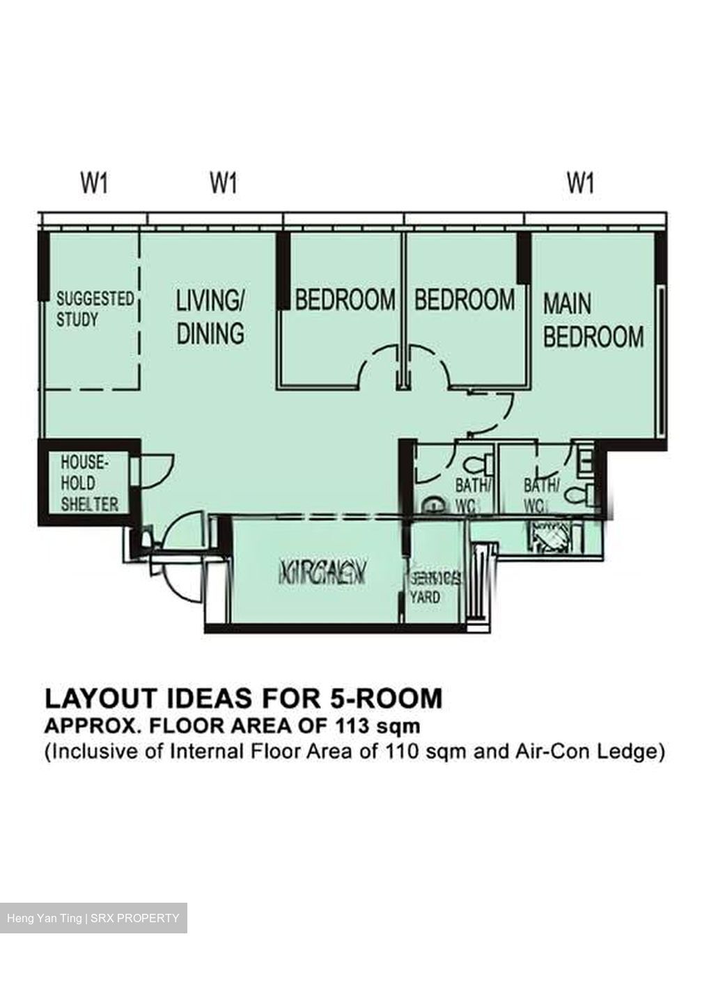 Blk 608C Tampines Greenweave (Tampines), HDB 5 Rooms #544695761